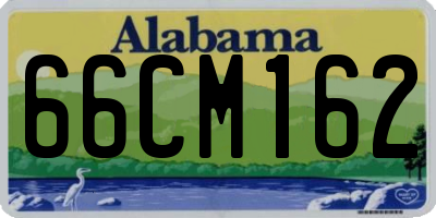 AL license plate 66CM162