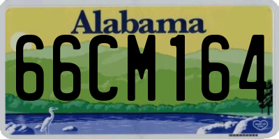 AL license plate 66CM164