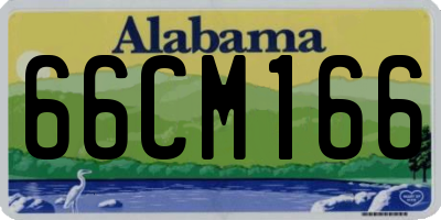 AL license plate 66CM166