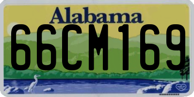 AL license plate 66CM169
