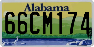 AL license plate 66CM174