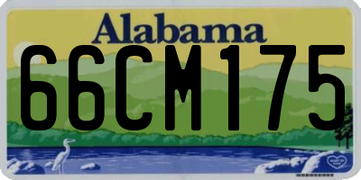 AL license plate 66CM175