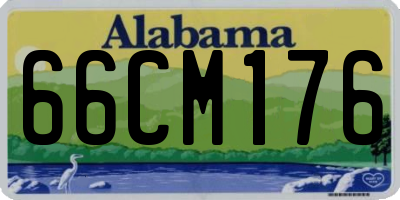 AL license plate 66CM176