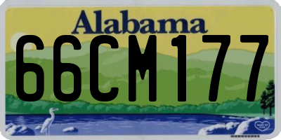 AL license plate 66CM177