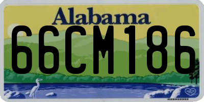 AL license plate 66CM186