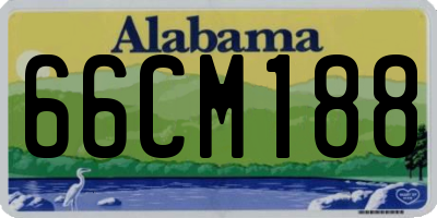 AL license plate 66CM188