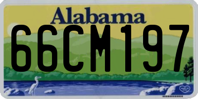 AL license plate 66CM197