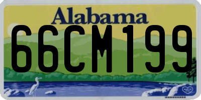 AL license plate 66CM199