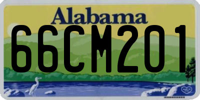 AL license plate 66CM201