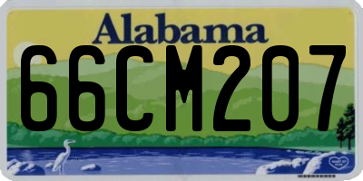 AL license plate 66CM207