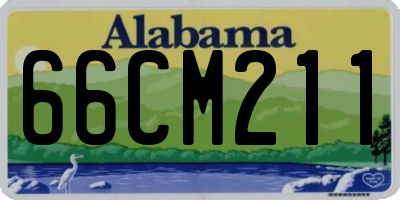 AL license plate 66CM211