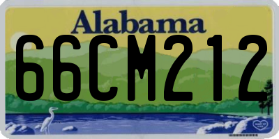 AL license plate 66CM212