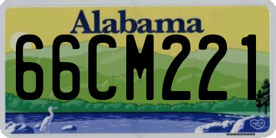 AL license plate 66CM221