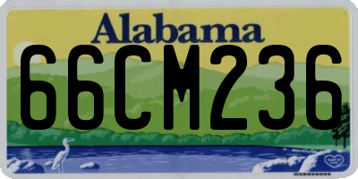 AL license plate 66CM236