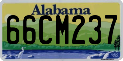 AL license plate 66CM237