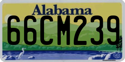 AL license plate 66CM239