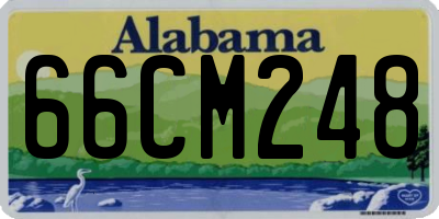 AL license plate 66CM248
