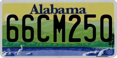 AL license plate 66CM250