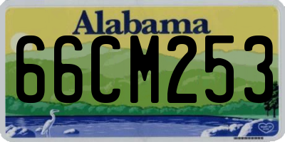 AL license plate 66CM253