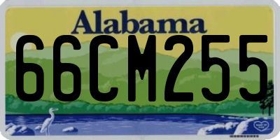 AL license plate 66CM255