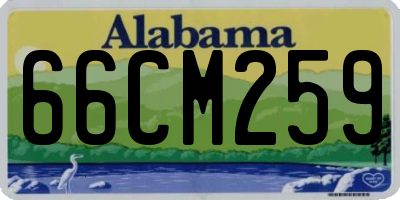AL license plate 66CM259