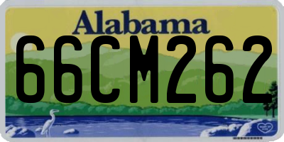 AL license plate 66CM262