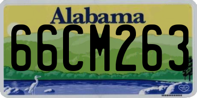 AL license plate 66CM263