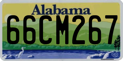 AL license plate 66CM267