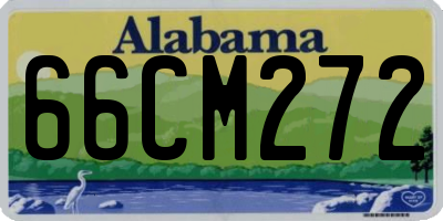 AL license plate 66CM272