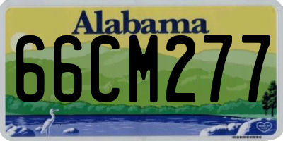 AL license plate 66CM277