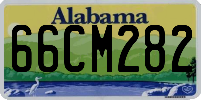 AL license plate 66CM282