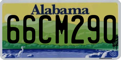 AL license plate 66CM290