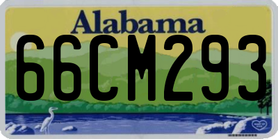 AL license plate 66CM293