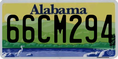 AL license plate 66CM294