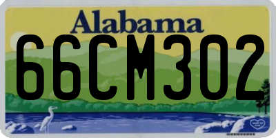 AL license plate 66CM302