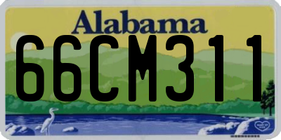 AL license plate 66CM311