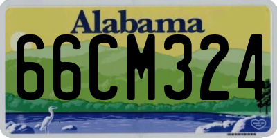 AL license plate 66CM324