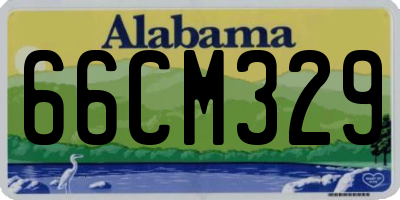 AL license plate 66CM329