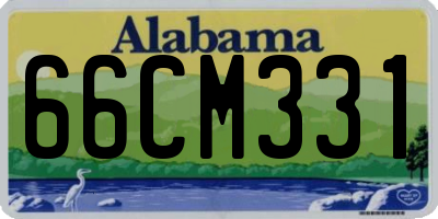 AL license plate 66CM331