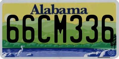 AL license plate 66CM336