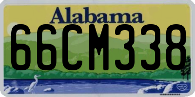 AL license plate 66CM338