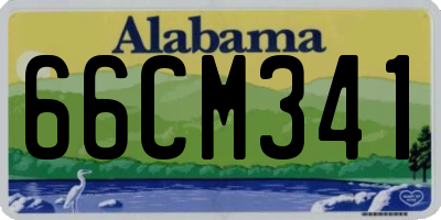 AL license plate 66CM341