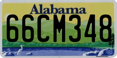 AL license plate 66CM348