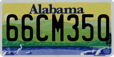 AL license plate 66CM350