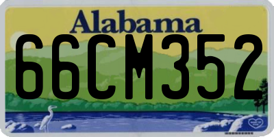 AL license plate 66CM352