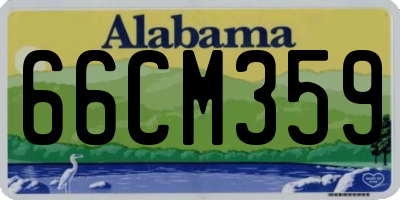 AL license plate 66CM359