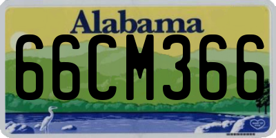 AL license plate 66CM366