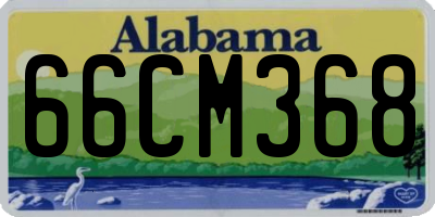 AL license plate 66CM368