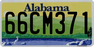 AL license plate 66CM371