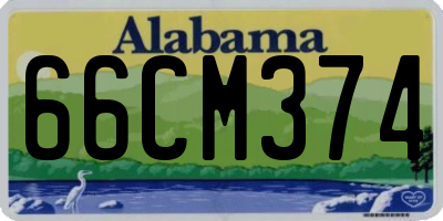 AL license plate 66CM374